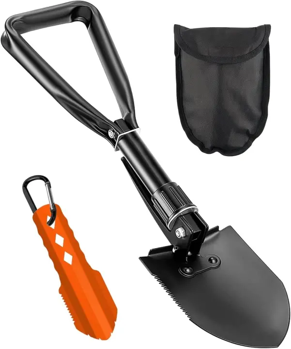 3-in-1 Camping Shovel Set — Folding High-Carbon & Ultralight Shovel