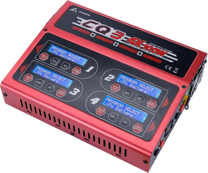4-Channel 100W / 10A RC LiPo Balance Charger & Discharger