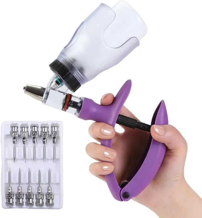 5ml Continuous Self-Refilling Livestock Syringe Kit with Needles