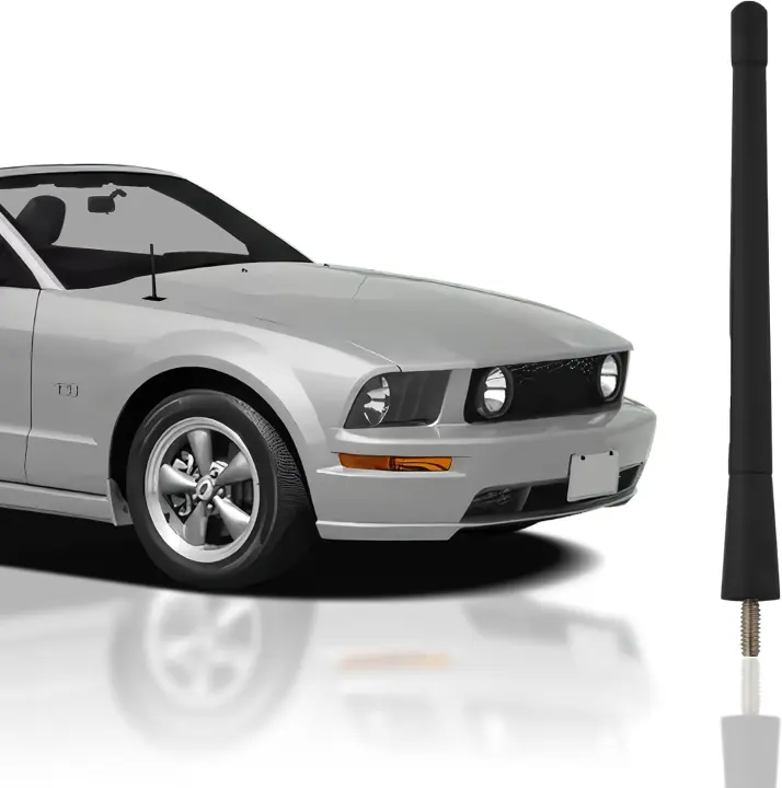 7-Inch Black Antenna Mast for Ford Mustang (1979–2009)
