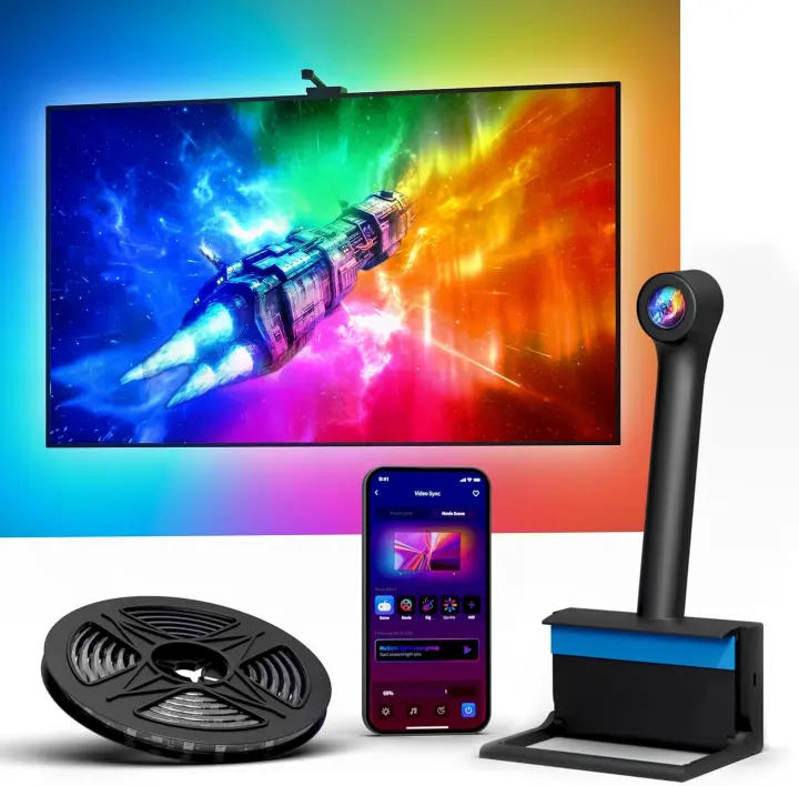 Ailofy LED TV Backlight Strip with Camera for 55–65-inch Screens