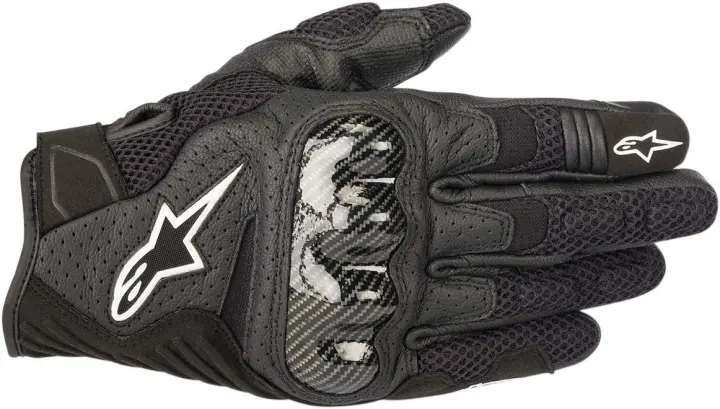 Alpinestars SMX-1 Air V2 Motorcycle Gloves — Ventilated Short-Cuff Riding Gloves