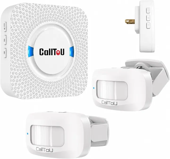 Bed-exit Alarm System — 2 Motion Sensors + Plug-In Receiver for Seniors