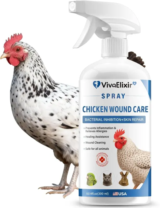 Chicken Wound Spray — Poultry Healing & Skin Repair Spray (10.14 oz)