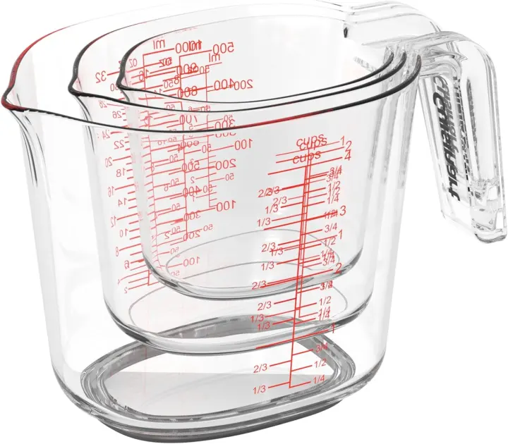 Cuisinart Clear Nesting Liquid Measuring Cups — 3-Piece Set
