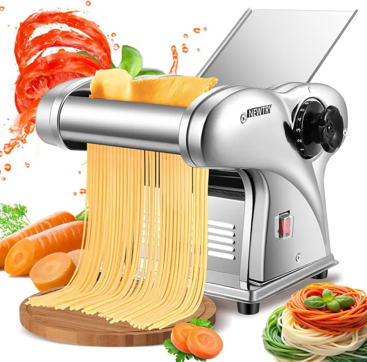 Electric Pasta & Noodle Machine with 3 Cutting Blades