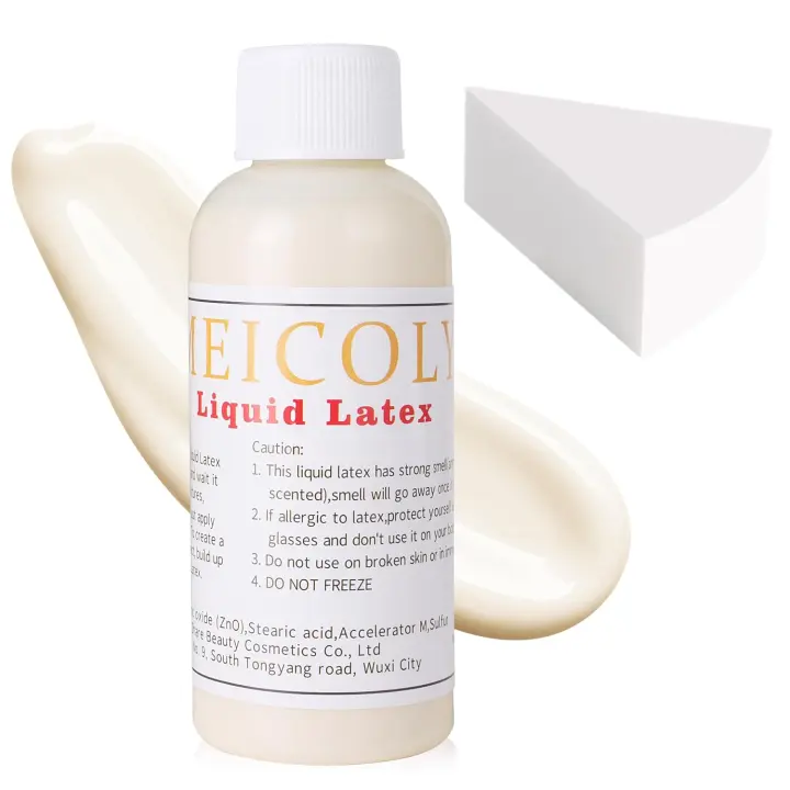 Flesh-Tone Liquid Latex SFX Kit with Sponge — Special Effects Makeup