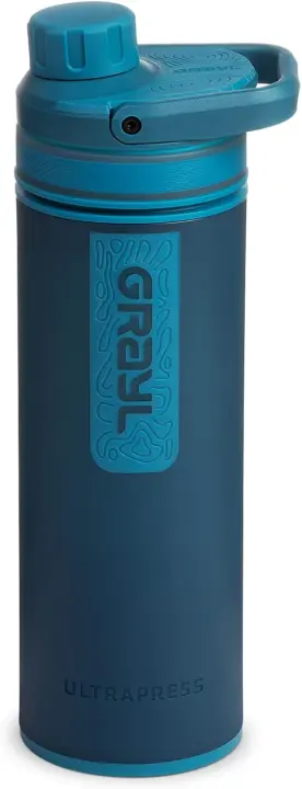 GRAYL UltraPress 16.9 oz Water Purifier & Filter Bottle — Forest Blue
