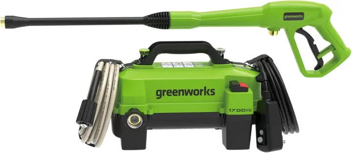 Greenworks 1700 PSI Electric Pressure Washer — Corded Home Unit