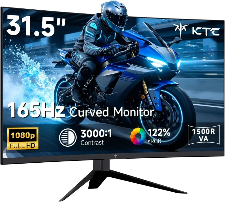 KTC 32-inch Curved Gaming Monitor — 1080p 165Hz (H32S17C)