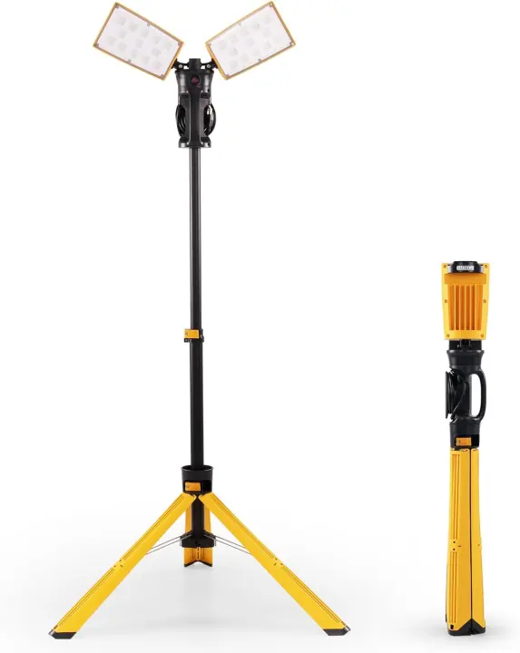 LUTEC 15000 lm 5000K LED Work Light with Telescoping Tripod