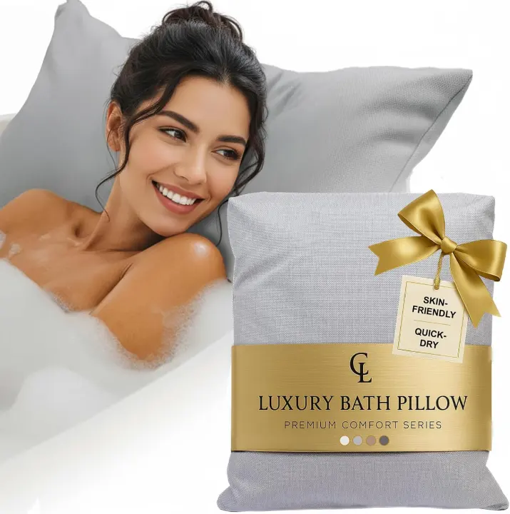 Luxury Bathtub Pillow — Thick Neck, Back & Head Support