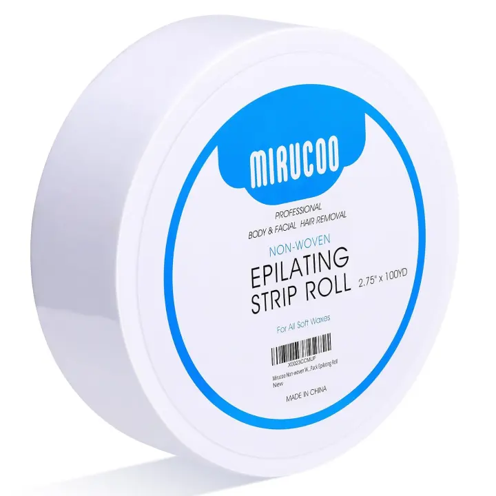 Non-Woven Wax Strip Roll — 2.75 in × 100 yd (with Reusable Spatula)