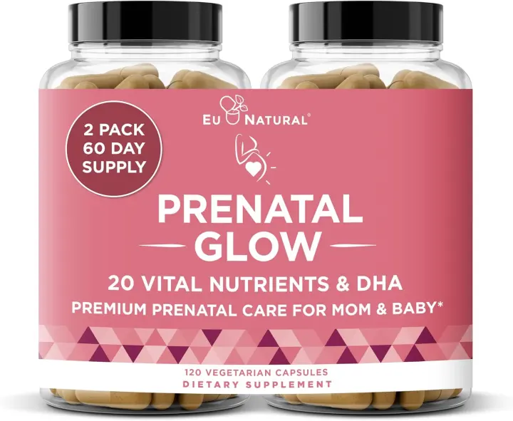 Prenatal Multivitamin with Folate & Vegan DHA — 120 Vegetarian Capsules