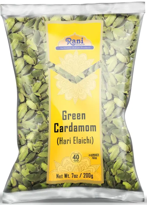Rani Green Cardamom Pods (Hari Elachi) — 7 oz Whole Cardamom