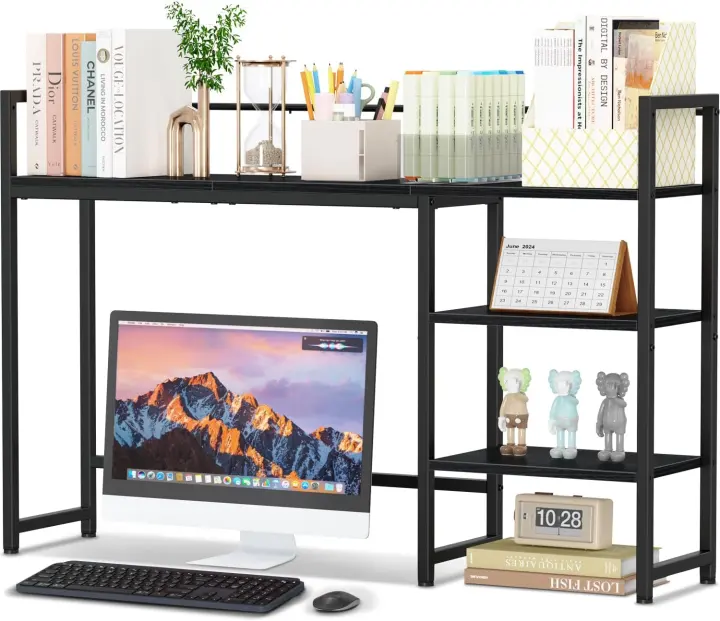 Snughome 44.9-inch Desktop Organizer Shelf — 4-Tier Desk Hutch