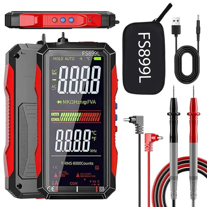 USB-C Rechargeable Digital Multimeter (FS899L) Tester