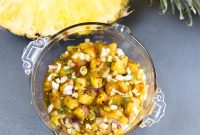 Grilled Pineapple Salsa a la Plancha