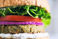 Crispy Falafel Tahini Burgers with Refreshing Tzatziki