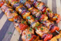 Juicy Grilled Chicken Skewers with Lemon and Herbs