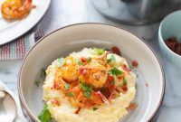 Spicy Shrimp with Creamy Goat Cheese Grits Recipe