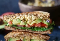 Creamy Hummus and Mashed Chickpea Sandwich Recipe