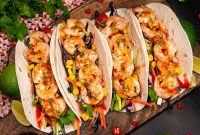Crispy Shrimp Tacos with Sweet Chili Sauce