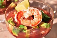 Classic Mexican Shrimp Cocktail with Tangy Tomato Salsa