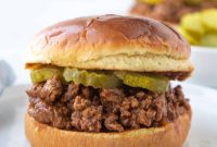 Classic Old Fashioned Sloppy Joes Sandwich Recipe