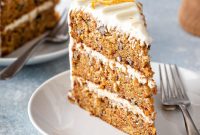 Carrot Cake Recipe with Grand Marnier Cream Cheese Frosting