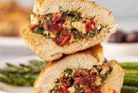 Mediterranean Stuffed Chicken Breast with Spinach and Feta