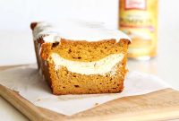Moist Honey Pumpkin Bread Recipe with Cream Cheese Swirl