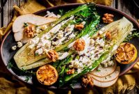 Steakhouse-Style Grilled Romaine and Pear Salad