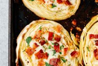 Crispy Roasted Cabbage Steaks with Garlic and Parmesan