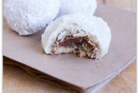 Caramel-Filled Snowball Cookies