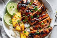 Soy-Ginger Marinated Asian Grilled Chicken Recipe