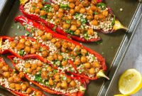 Moroccan-Style Stuffed Romano Peppers