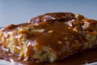 Salted Caramel Pretzel Banana Bread Pudding Recipe