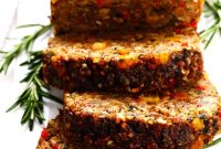 Hearty Vegetarian Nut Roast Recipe with Mushrooms and Herbs