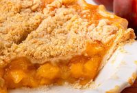 Classic Peach Crumble Pie with Brown Sugar Streusel