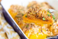 Butternut Squash Casserole with Crunchy Honey Glaze