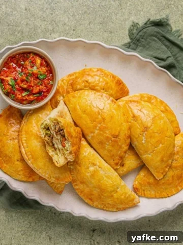 Best Nigerian Meat Pie recipe with dipping sauce.