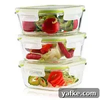 Glass Food Prep Container Set 