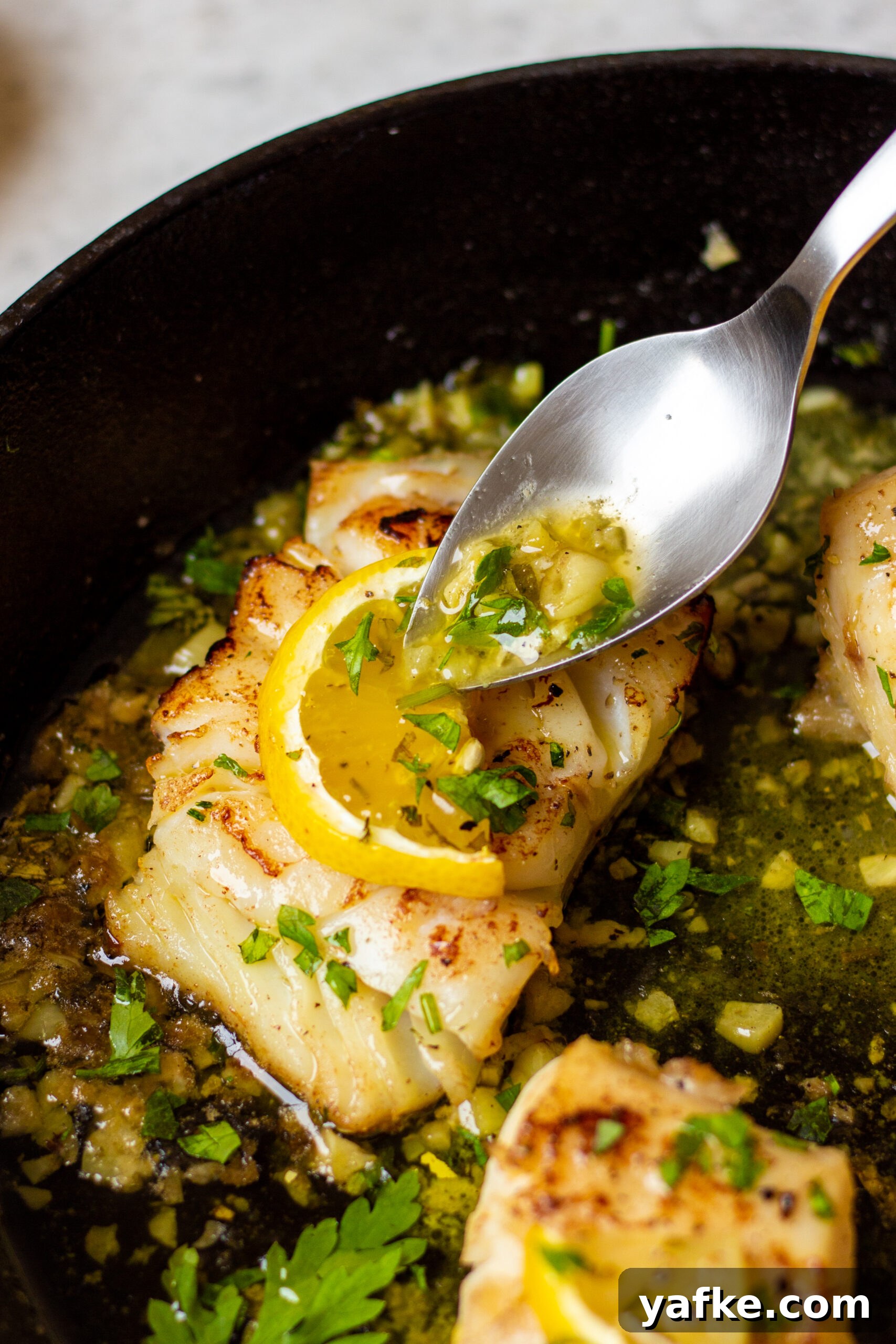 Crispy Broiled Cod with Lemon and Garlic 2 broiled-cod