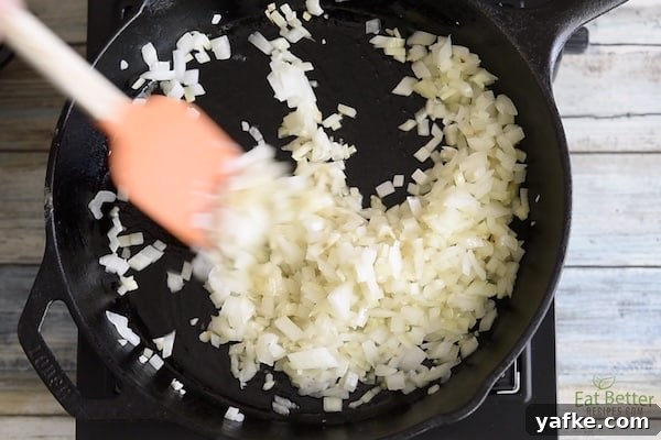 Cooking onions