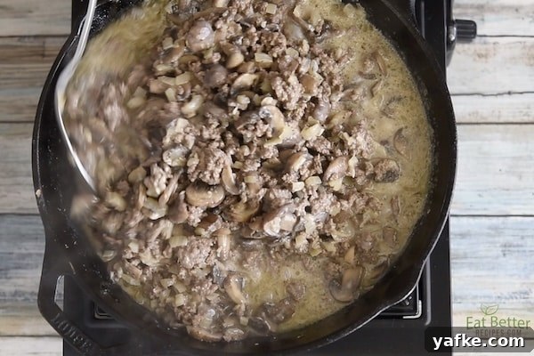 Simmering sauce