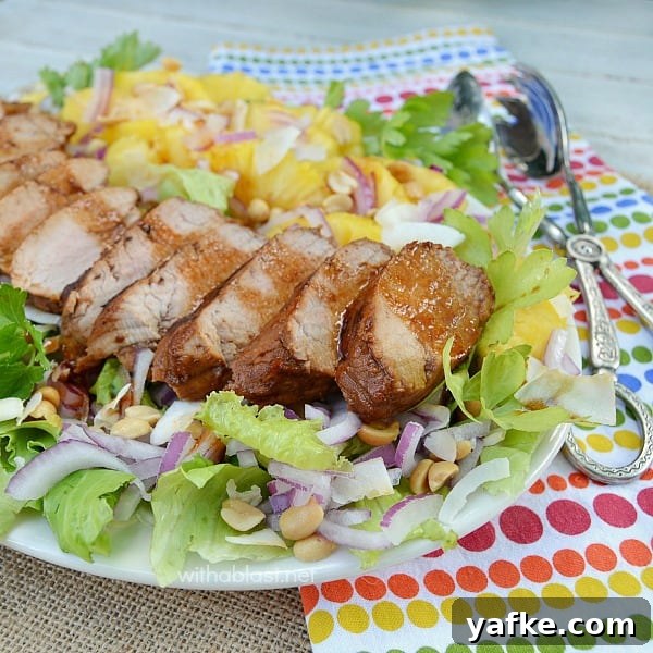 Steak, Potato and Broccoli Salad with Lemon Herb Dressing 3 Asian Pork Tenderloin and Pineapple Salad