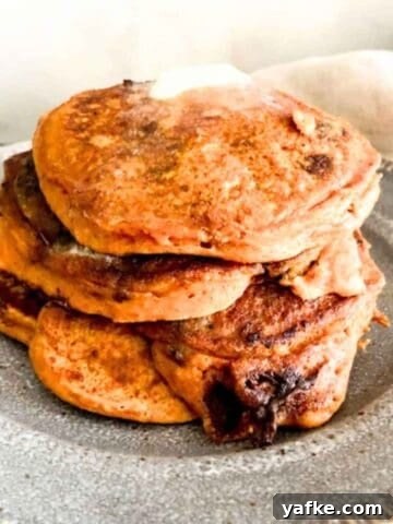 Chocolate Chip Pumpkin Pancakes