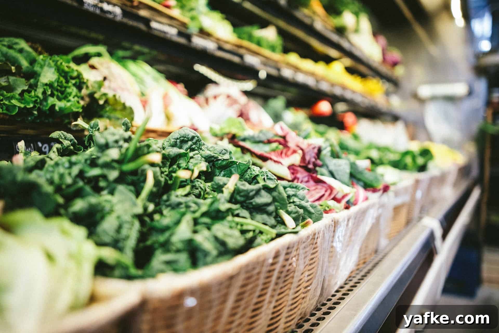 How to Reduce Food Waste at Home and Save on Groceries 3 Veggie aisle at grocery store