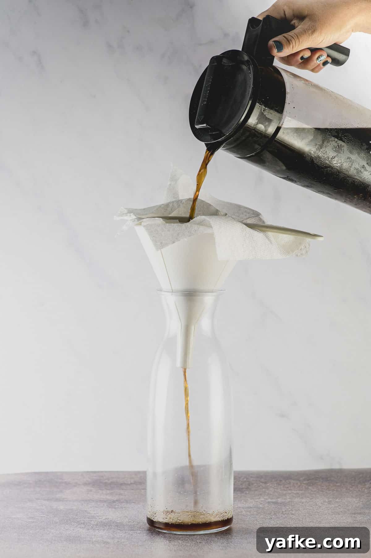 Cold Brew Coffee at Home: Smooth Concentrate in 12 Hours 3 filtering cold brew coffee